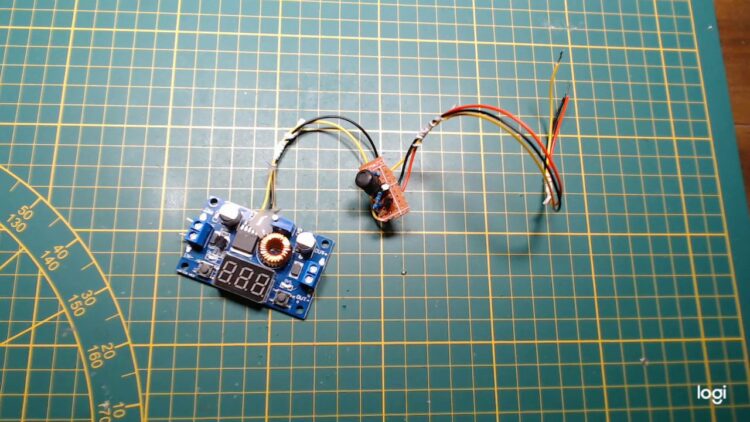 eBay buck converter with custom circuit to control the output remotely
