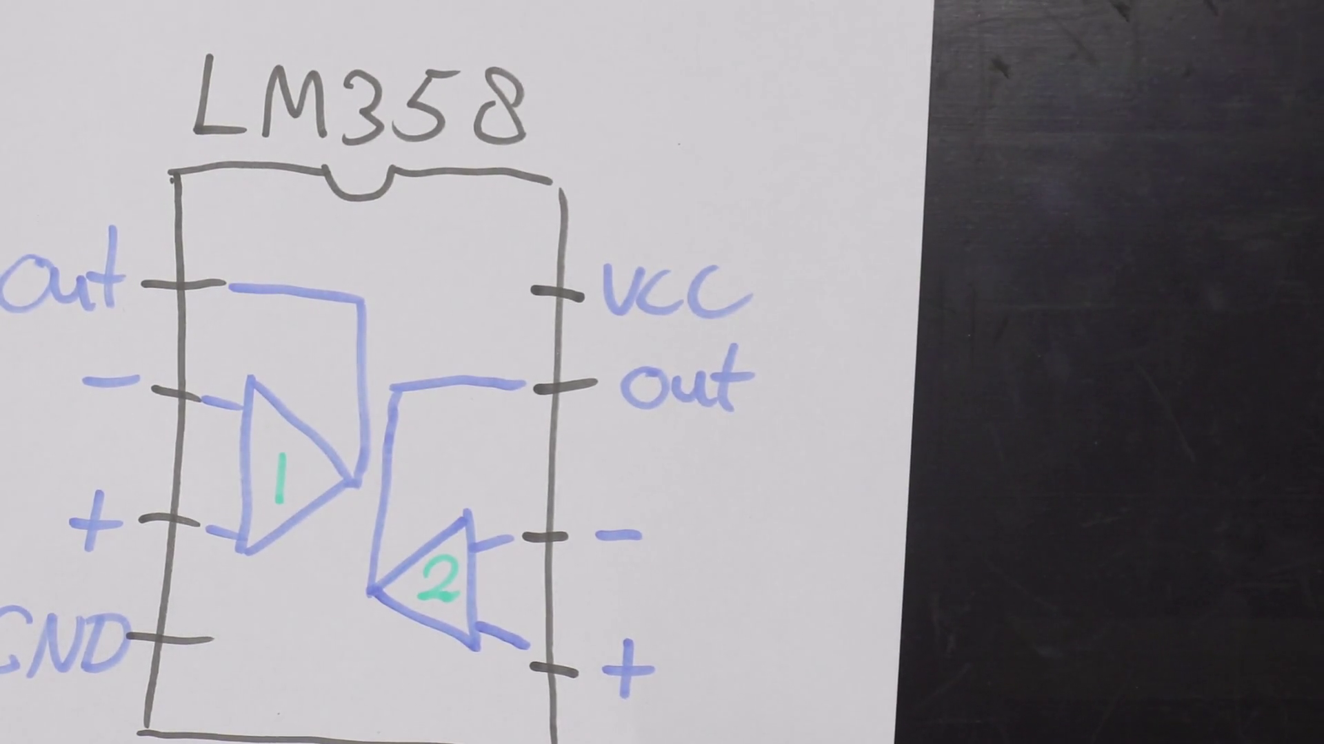 LM358 pinout.