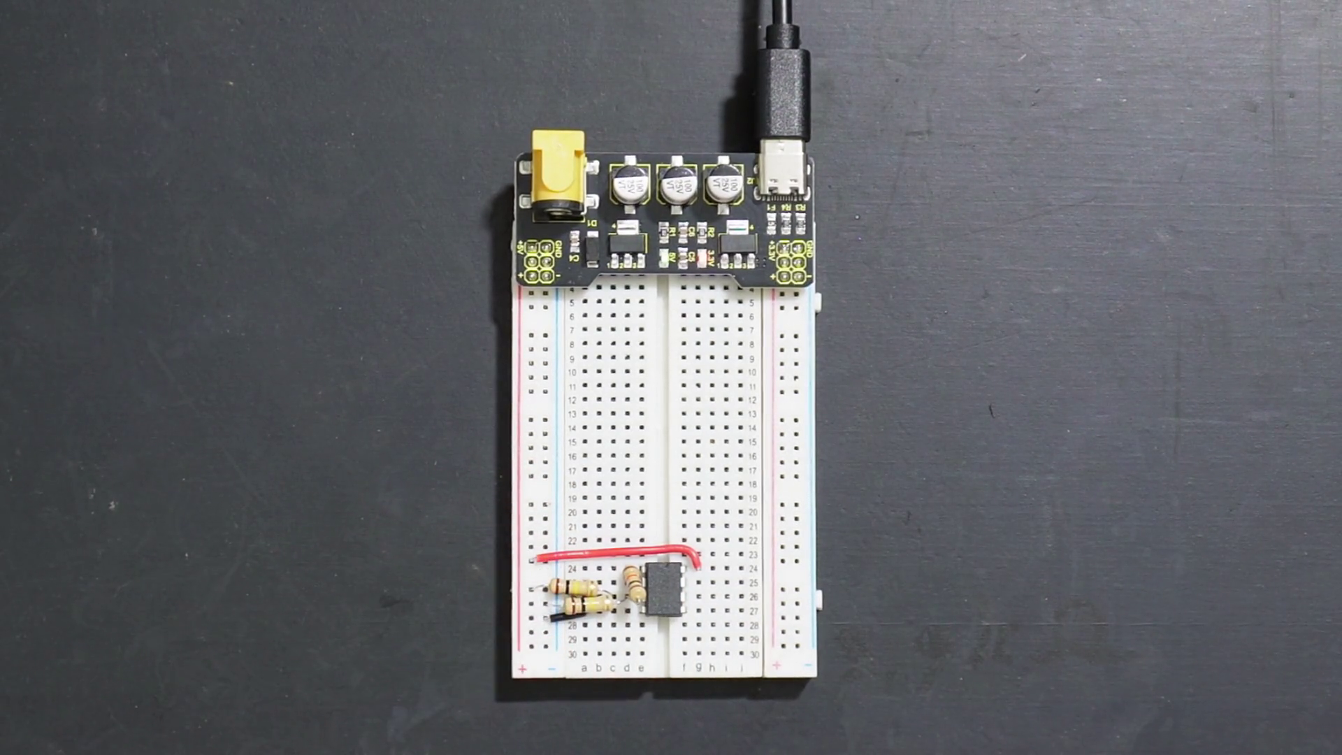 Positive input state of L358 Op-Amp completed, can now do near-rail-to-rail output voltages.