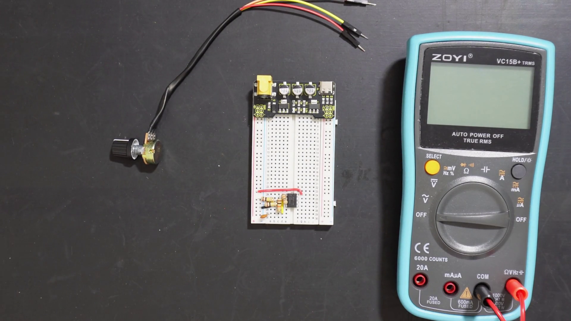 Ready to implement potentiometer into oscillator to PWM circuit.